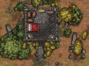 A simple map, made for an RPG